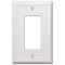 Amerelle Amerelle Chelsea White 1 gang Stamped Steel Decorator Wall Plate 1 pk 149RW - alternate 3